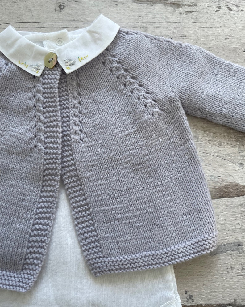 Baby Cardigan Sweater Knitting Pattern