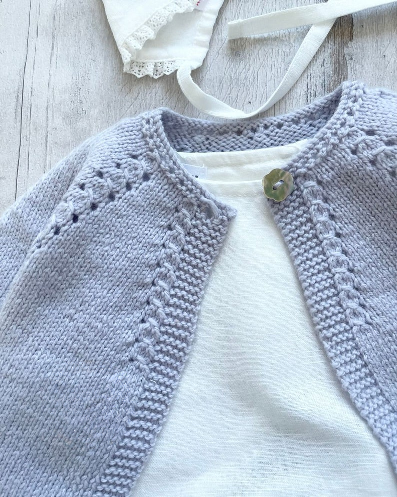 Baby Cardigan Sweater Knitting Pattern