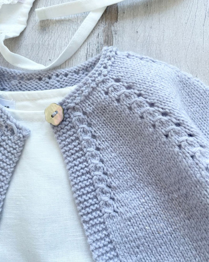 Baby Cardigan Sweater Knitting Pattern