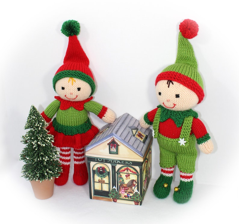 Christmas Elf Toy Knitting Pattern